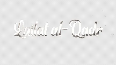Lailat qadr silver red Stock Footage 303494461