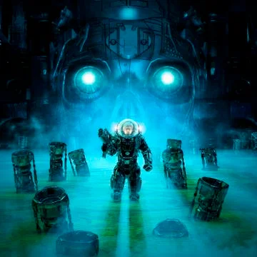 Lair of the tyrant Stock Illustration