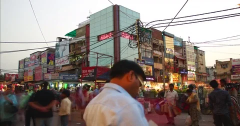 Lajpat Nagar Time Lapse Stock Footage 72996983