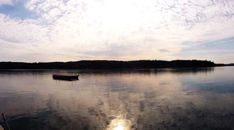 Lake 360 Time Lapse Stock Footage 53198748