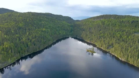 Lake 4k Areal Stock Footage 249908193