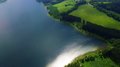 Lake from above. Stock Footage 90436688