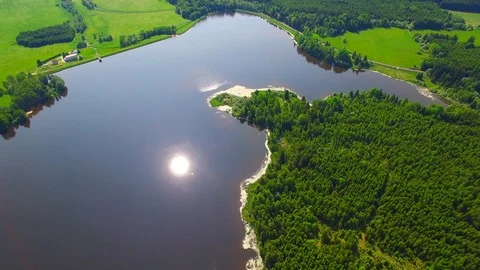 Lake from above. Stock Footage 110821885