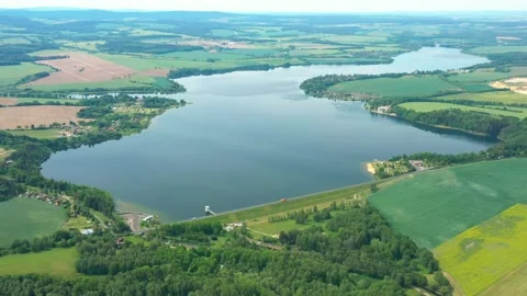 Lake from above. Stock Footage 131962098