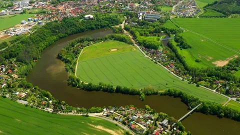 Lake from above. Stock Footage 131980707