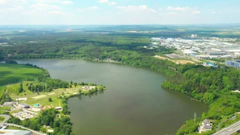 Lake from above. Stock Footage 131983878