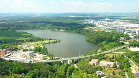 Lake from above. Stock Footage 131984803