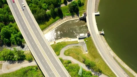 Lake from above. Stock Footage 131985091