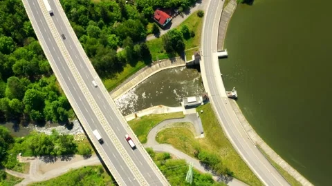 Lake from above. Stock Footage 131987240