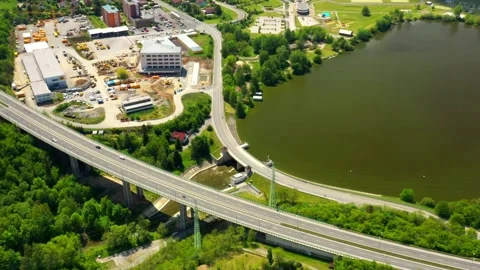 Lake from above. Stock Footage 131989158