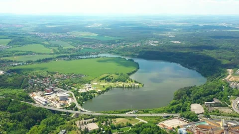 Lake from above. Stock Footage 131989744