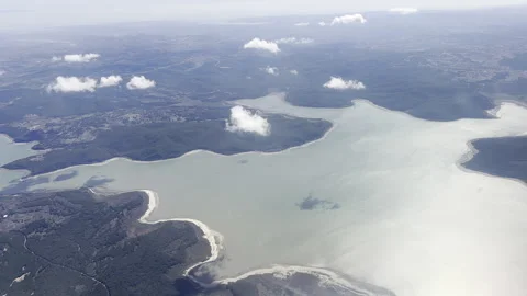 Lake from above Stock Footage 257001016