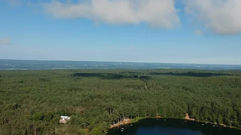 Lake in Adirondacks Stock Footage 98219326