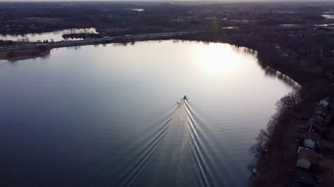 Lake Aerial  Stockbeeldmateriaal 151719577
