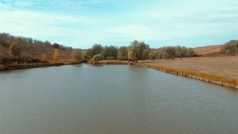 Lake aerial view. Stock Footage 117907346
