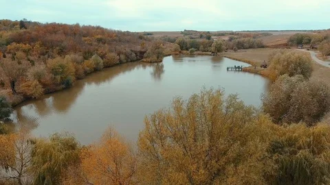 Lake aerial view. Stock Footage 117910911