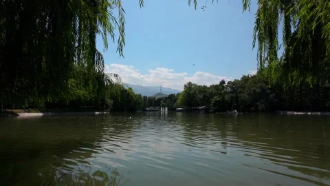 Lake in Almaty Park Stock Footage 285487638