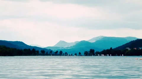 Lake in Alps Stock Footage 44127833