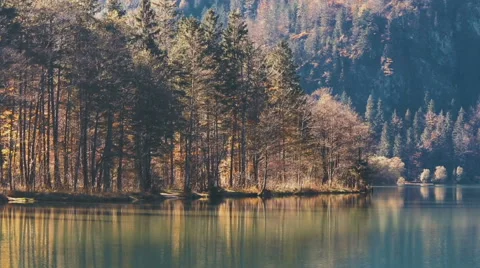 Lake in the Alps Stock Footage 55645571