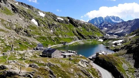 Lake in alps mountains background Video stock 106901268