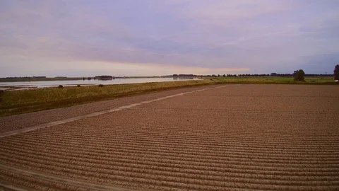 Lake and acres Stock Footage 83143682