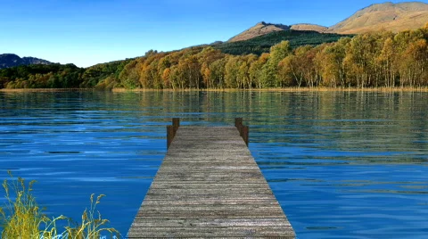Lake and dock Video stock 557000