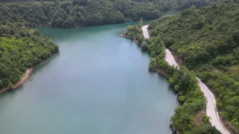 Lake and forest landscape Stock Footage 198409496
