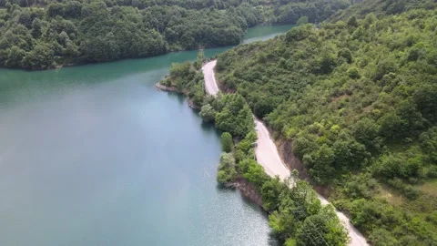 Lake and forest in nature Stock Footage 198367240