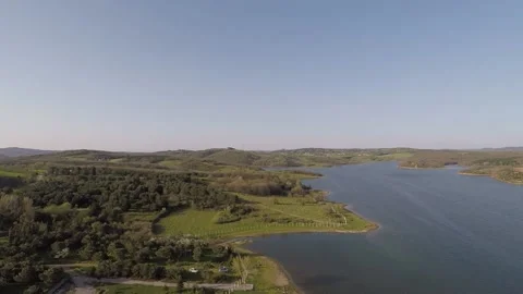 Lake and grassland Stock Footage 183175010