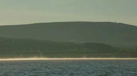 Lake And Hill 스톡 동영상 22305214