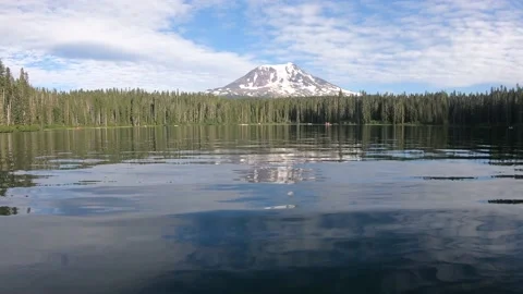 Lake and Mountain Stock Footage 165697684