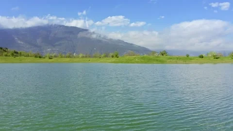 Lake and mountain.  Stock Footage 169854810