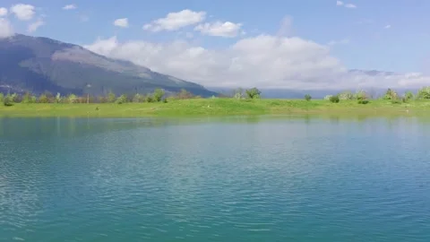 Lake and mountain.  Stock Footage 169855017