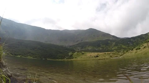 Lake and mountain view Stock Footage 41340648