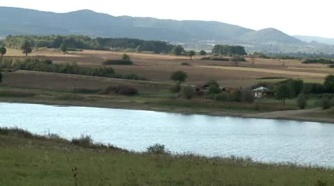 Lake and mountains Stock Footage 8853665