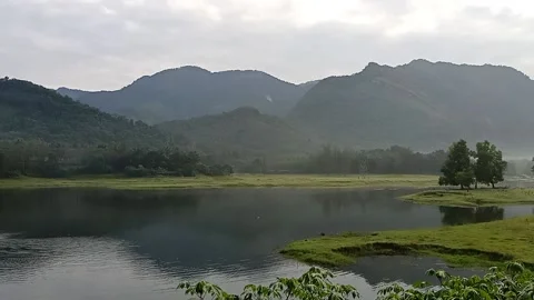 Lake and the mountains Video stock 138299240