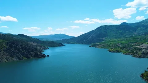 Lake and Mountains Stock Footage 247128915