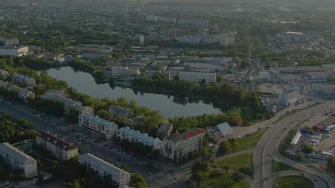 Lake and roads Video stock 130920826