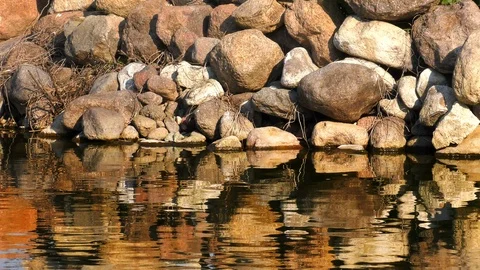 The Lake and Rocks Видео 102876290
