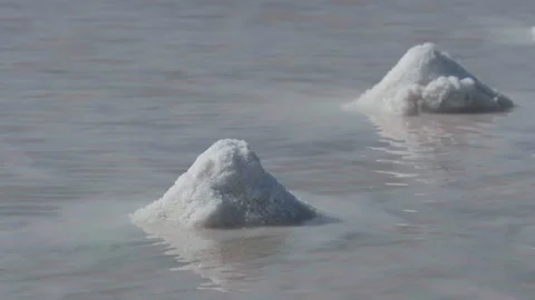 Lake and salt Stock Footage 199261622
