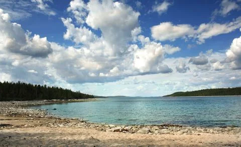 Lake and sky Stock Photos