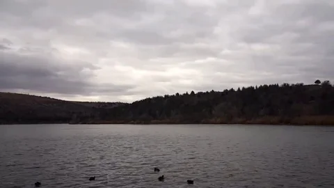 Lake and sky time lapse Stock Footage 83875562