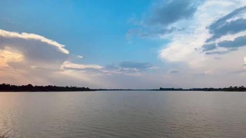 Lake and sky, Timelapse Stock Footage 171412461