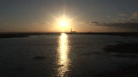 Lake and sunset Video stock 45531323