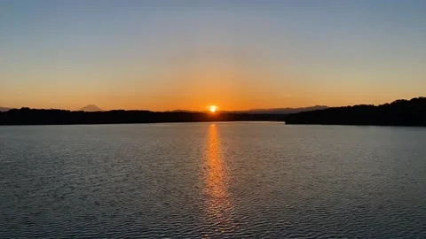 Lake And Sunset Time Lapse Stock Footage 149160394