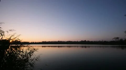 Lake and sunset timelapse 스톡 동영상 10856891