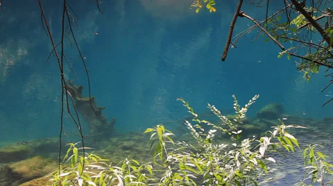 Lake and valley Stock Footage 31532905