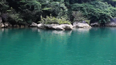 Lake and valley Stock Footage 31536596
