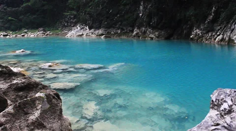 Lake and valley Stock Footage 31588182
