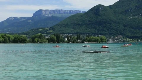 Lake Annecy. Stock Footage 136953947